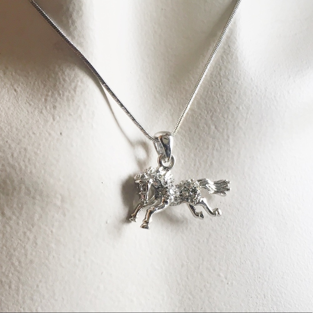 Horse Lovers Diamond Pendant Necklace - Picture 3 of 8